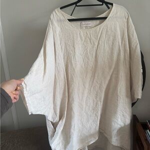 Myrah Penaloza La Tierra Butterfly Tunic in Linen